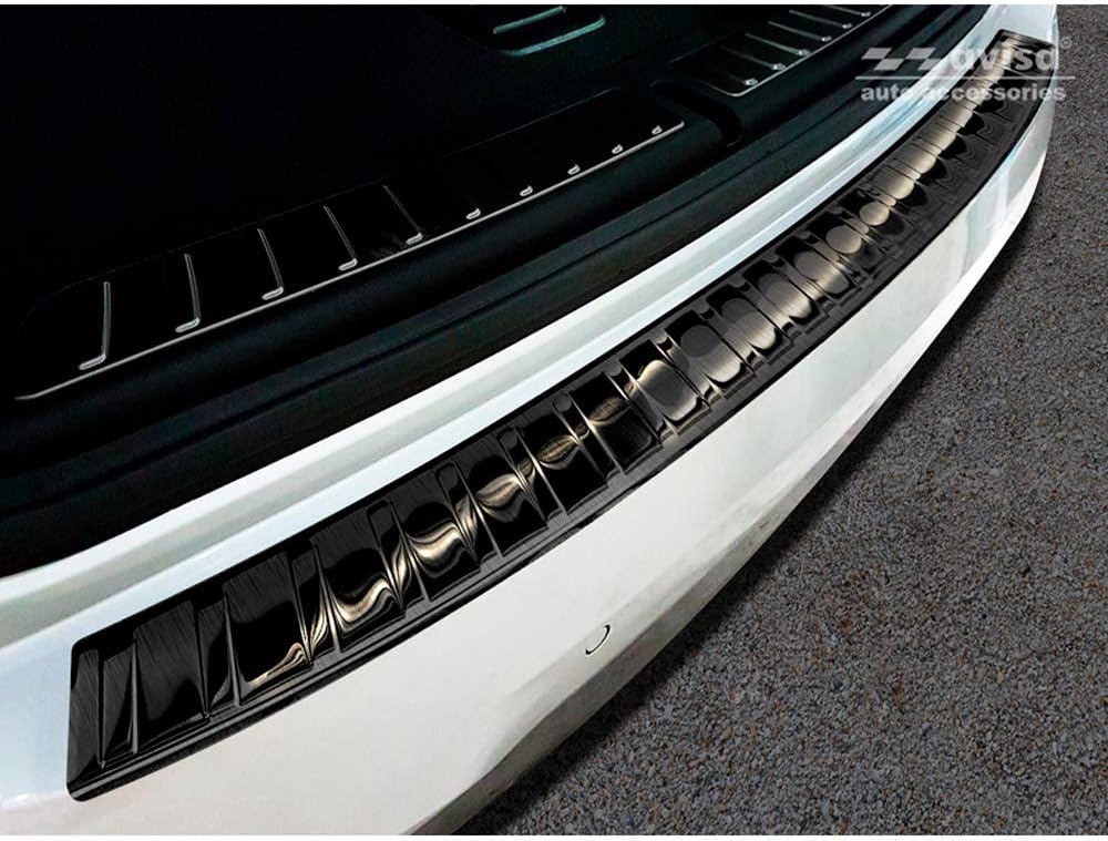 Avisa Schwarz Edelstahl Heckstossstangenschutz kompatibel mit BMW X3 G01 M-Paket 2017-2021 & Facelif