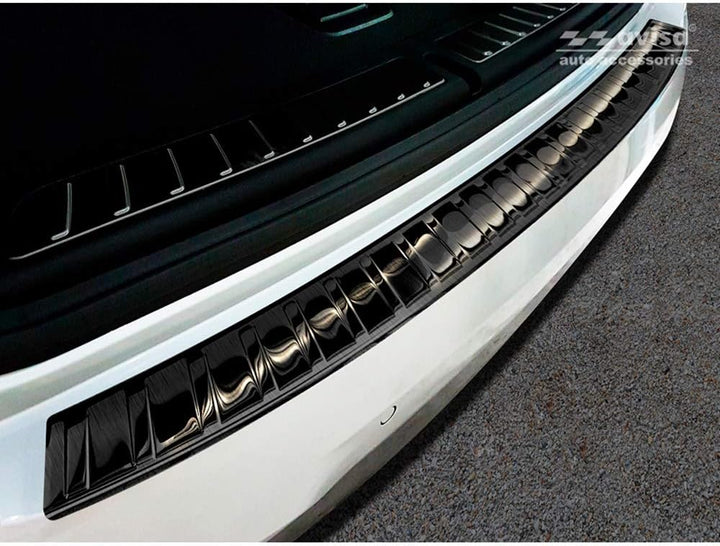 Avisa Schwarz Edelstahl Heckstossstangenschutz kompatibel mit BMW X3 G01 M-Paket 2017-2021 & Facelif