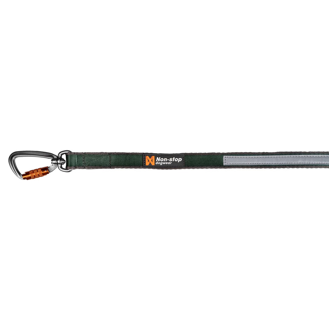 Non-stop dogwear Move Leash 1.7m Breite 20mm |15820| komfortable Hundeleine, Farbe:Grün