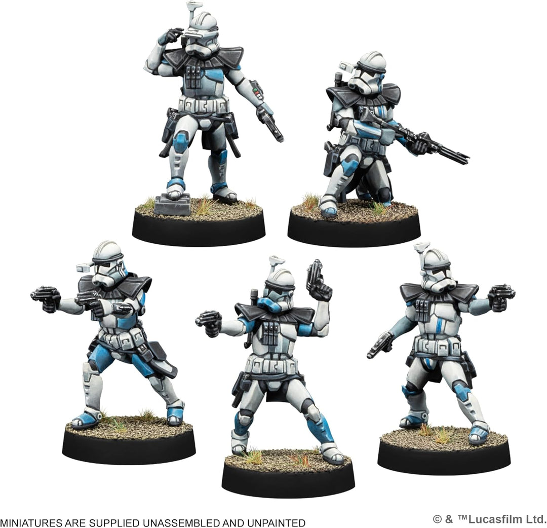 Asmodee, Star Wars: Legion – Galactic Republic Starter Set (Galaktische Republik-Starterset), Atomic