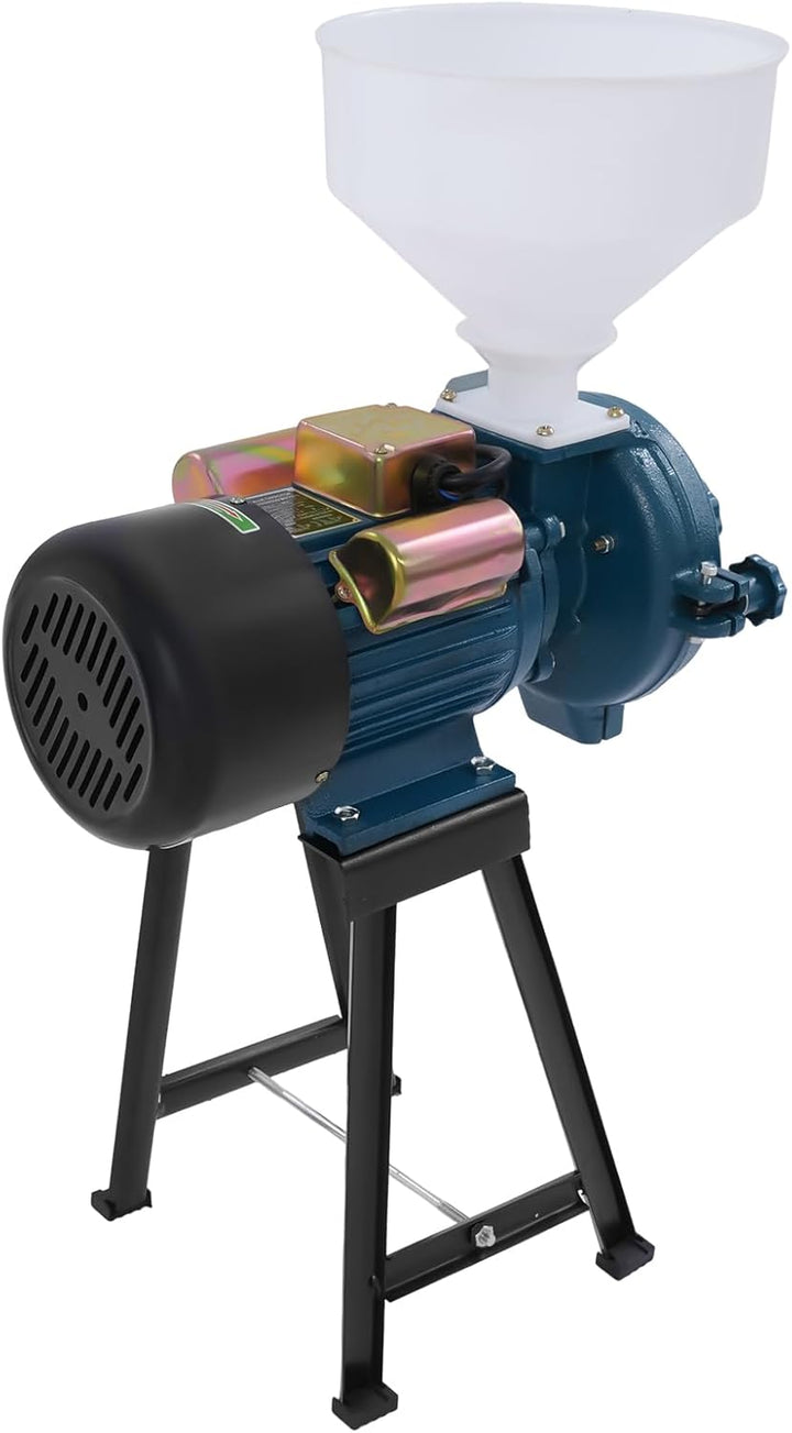 2200W Elektrische Getreidemühle mit Trichter, Kornmühle Mühle für Mais Reis Weizen Kaffeebohnen, Mah