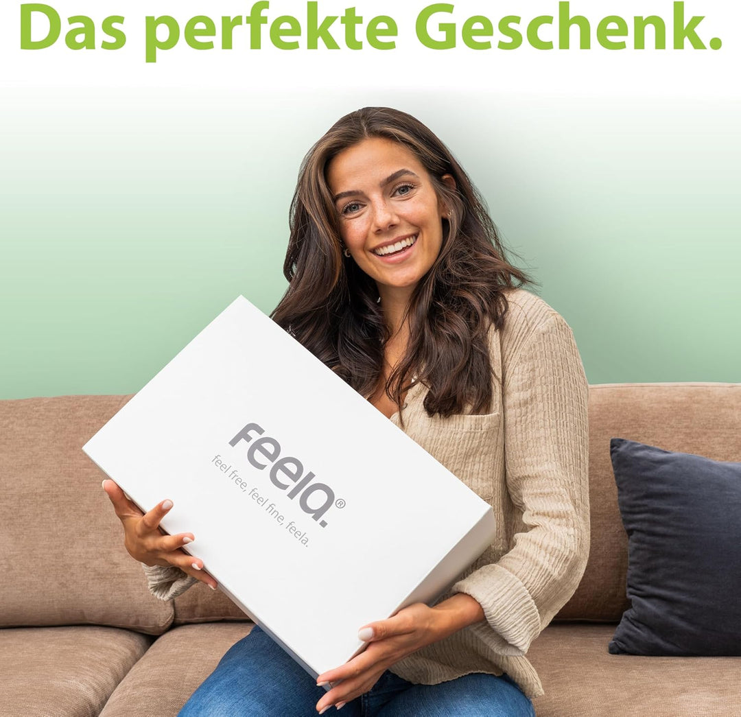 feela.® Orthopädisches Keilkissen [3 Härtegrade] – Memory Foam Haltungskorrektur für mehr Sitzkomfor