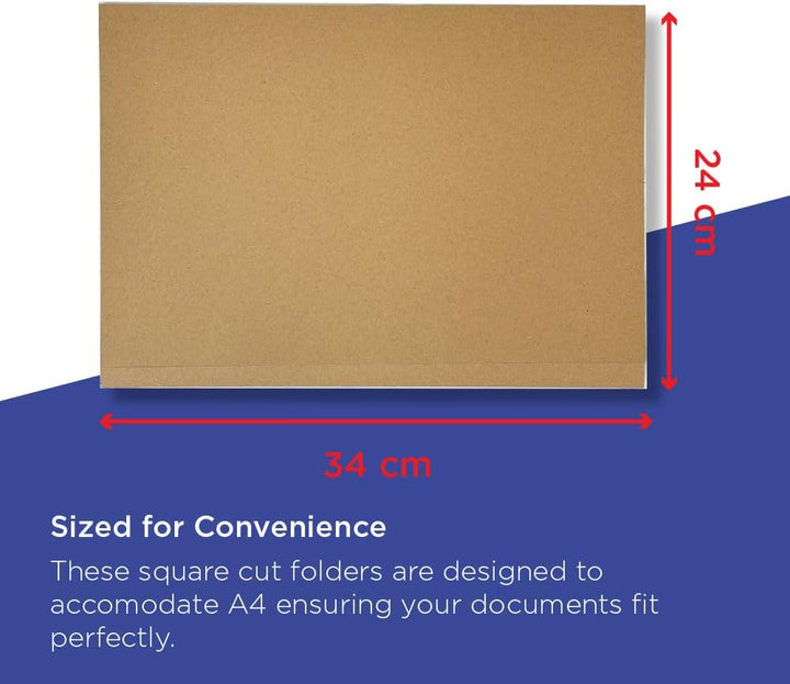 Guildhall Aktendeckel Manila 315 g/m² Folio-Format 100 Stück braun Lederfarben, Lederfarben