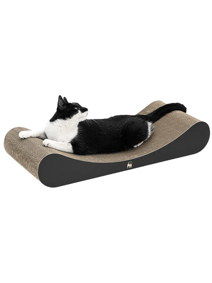 Petrebels Kratzpappe Lily 75, Katzen Kratzbrett aus sehr stabilem Karton, Kratzkarton 75 x 31 x 13 c