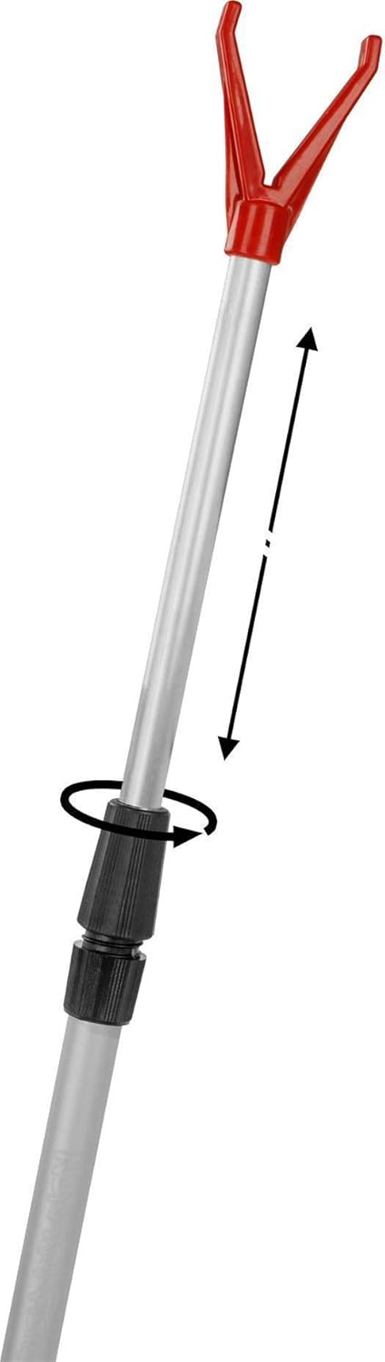 Teleskop-Rutenhalter Rutenständer 75-135 cm 4 Set Aluminium Rutenauflage mit V-Auflage Angelzubehör,