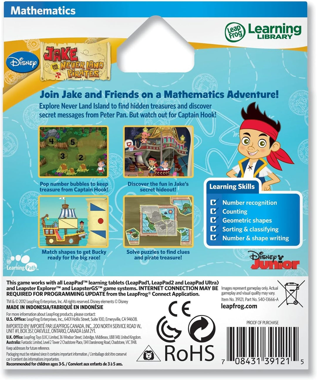 Leapfrog Explorer Learning Game - Jake and The Never Land Pirates (Englische Sprache) [UK Import] Ja