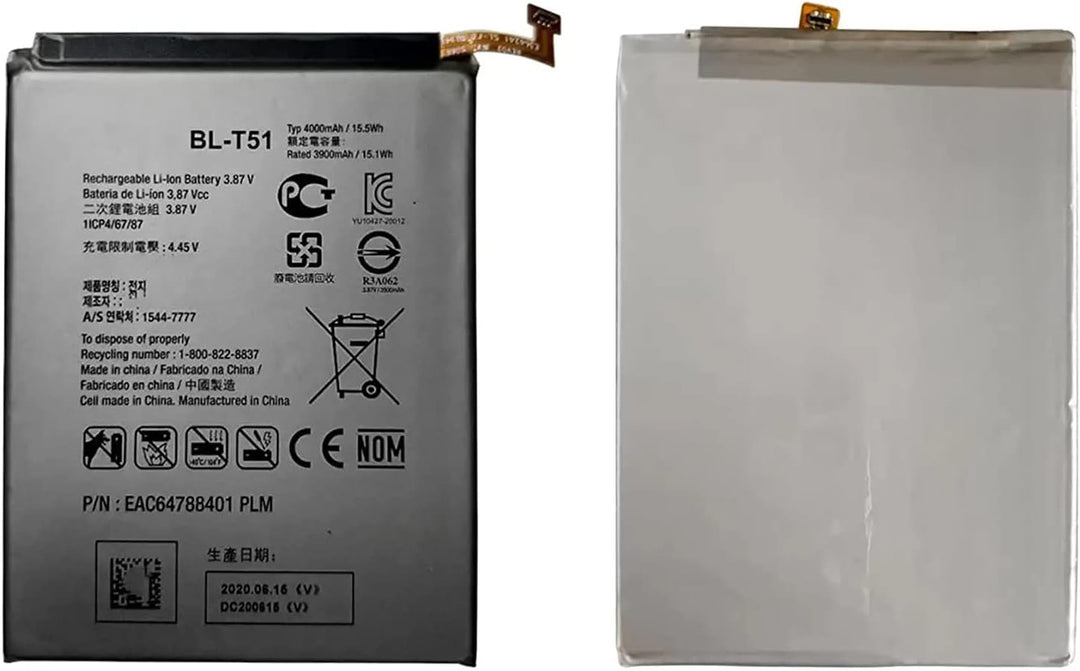 BL-T51 Laptop-Akku kompatibel mit LG K42 LMK420 LM-K420 LMK420H LM-K420H LMK420E LM-K420E LMK420Y LM