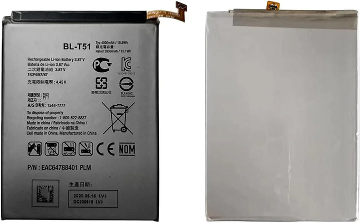 BL-T51 Laptop-Akku kompatibel mit LG K42 LMK420 LM-K420 LMK420H LM-K420H LMK420E LM-K420E LMK420Y LM