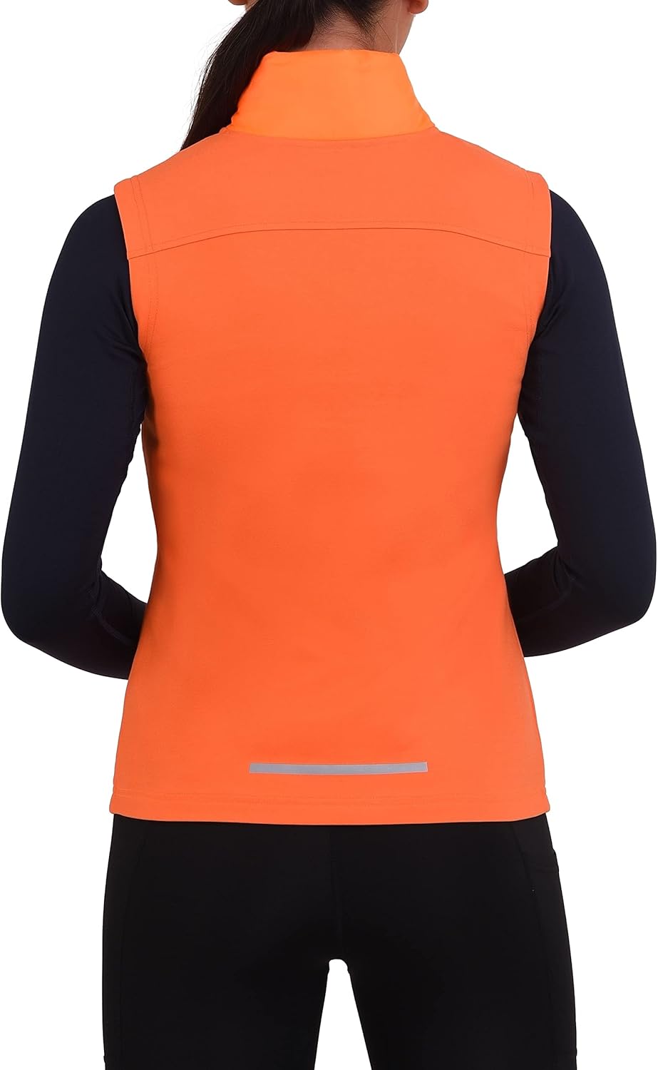 TCA Damen und Mädchen Excel Runner Leichte Laufweste mit Reissverschlusstaschen 12-14 Jahre Orange,