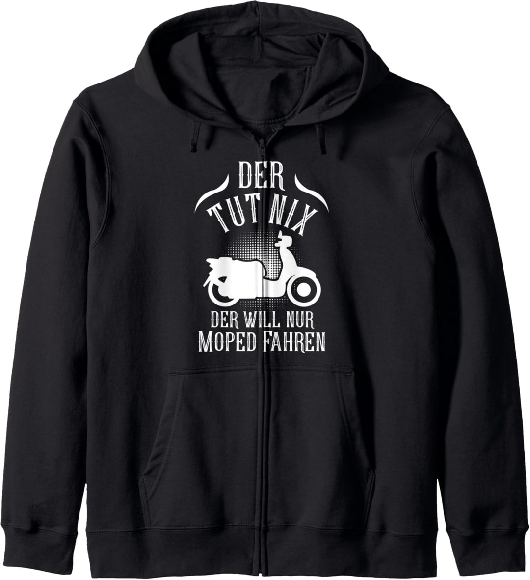 Moped Mofa Roller Mopedfahrer Zweirad Motorroller Kapuzenjacke