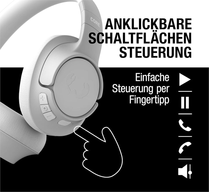 Fresh 'n Rebel Clam Core Bluetooth kopfhörer Over Ear mit ENC-Mikrofon (perfekte Anrufe), Kabellose