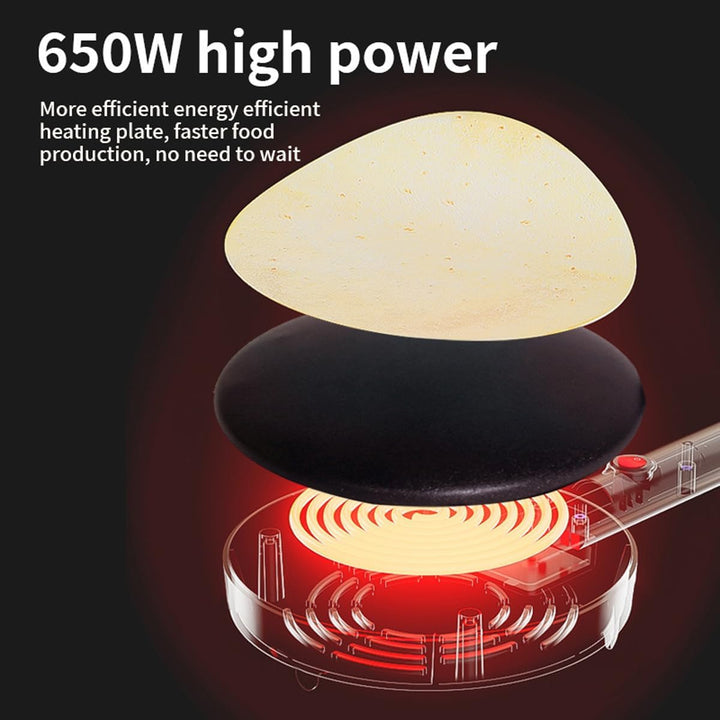 SOKANY Crepes Maker, Elektrischer Crêpes-Maker mit Cool-Touch-Griff, Antihaftbeschichtung, Temperatu