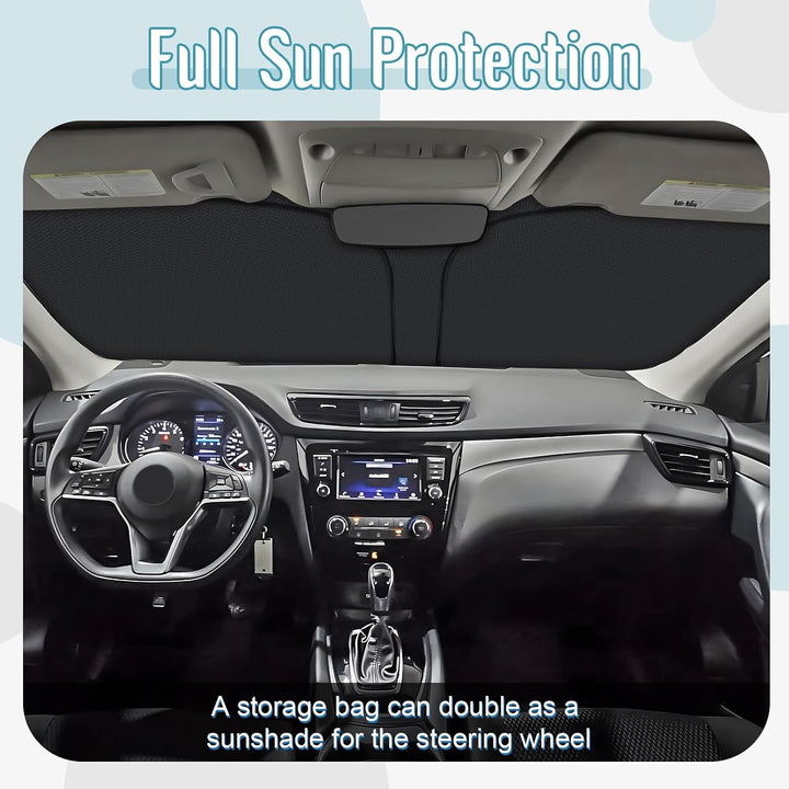 [Upgrade] CDEFG Kompatibel mit Nissan Qashqai J11 2014-2021 Sonnenschutz Abdeckungen Frontscheibe So