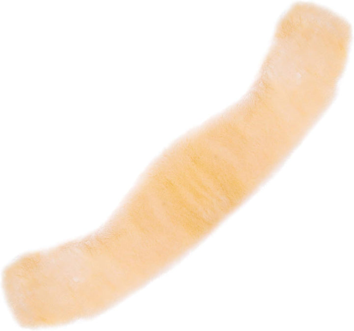 Merauno® Lammwolle Mondgurt mit abnehmbarem Lammfellbezug, Kurzgurt Dressurgurt, aus Qualitäts Merin