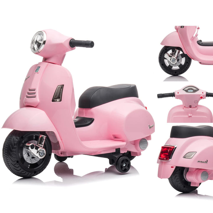 Vespa Elektroroller Elektrofahrzeug Kinderfahrzeug Scooter (Rosa), Rosa