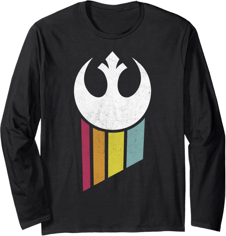 Star Wars Rebel Rainbow Logo Langarmshirt