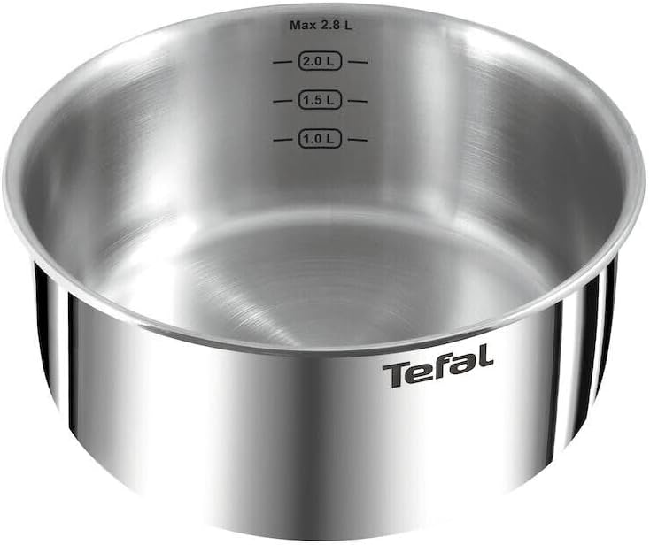 Tefal Ingenio Emotion Edelstahl-Kochgeschirr-Set, 11-teilig, Töpfe 16/18/20 cm, Pfannen 22/24/28 cm,