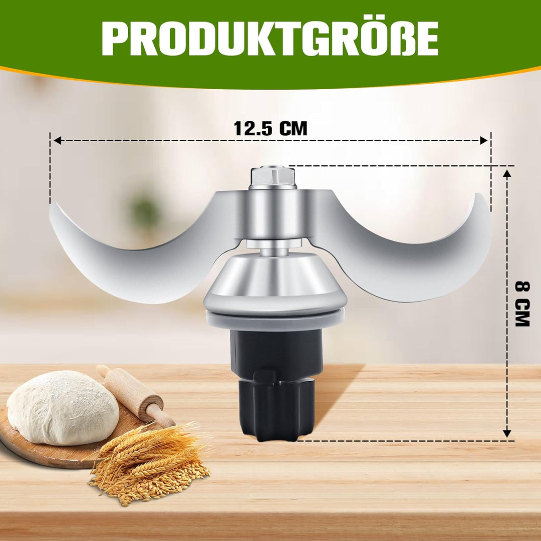 Teigmesser für Thermomixx TM31, Edelstahl Teigmischmesser, Zubehör TM31 Ersatzmesser, Keine Teigrest