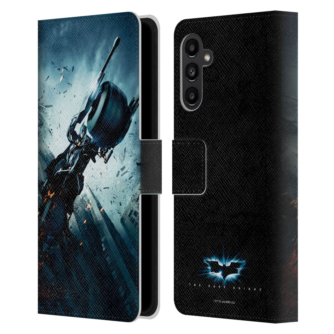 Head Case Designs Offizielle The Dark Knight Batman Batpod Wichtige Kunst Leder-Wallet-Hülle Kompati