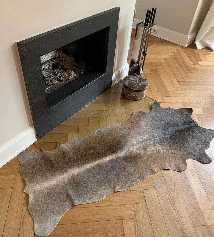 unendlich schoen – Echter Kuhfell Teppich klein, Läufer für Wohnzimmer Flur Eingangsbereich, Rinderf