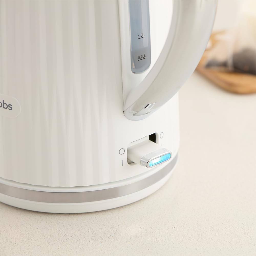 Russell Hobbs Wasserkocher (für heisses Wasser, Tee oder Kaffee, 1.7L, Deckelöffnung per Knopfdruck,