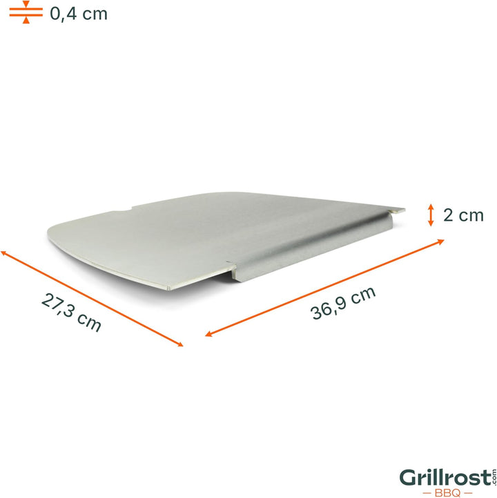 Grillrost.com Das Original Edelstahl Grillplatte | Plancha passend für Napoleon Travel Q - ersetzt d