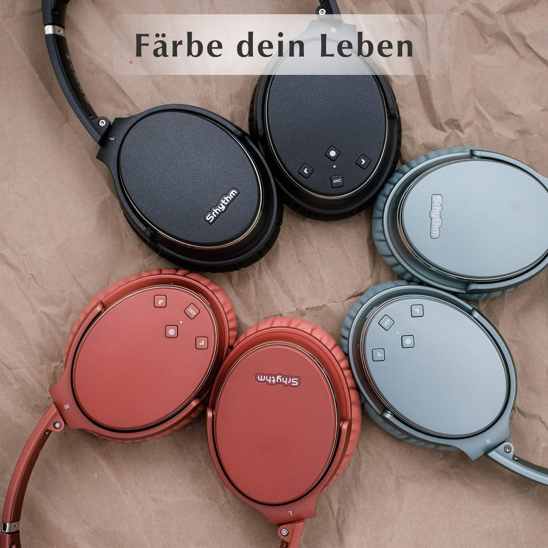 Srhythm NC35 Active Noise Cancelling Kopfhörer Kabellos Bluetooth - LDAC Modus, Schnellladung, 50+ W