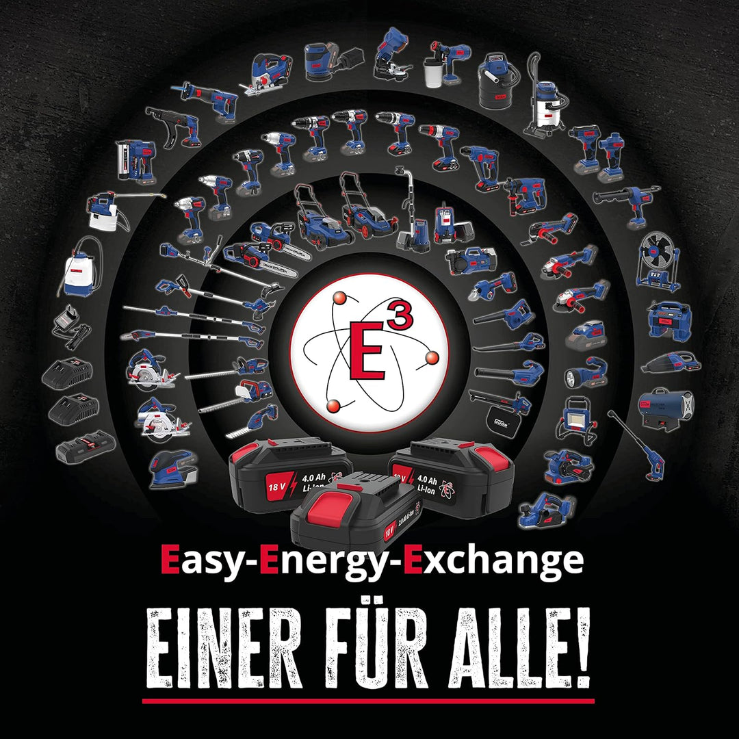 Güde Akku Nass-Trockensauger NTS 18-201-05 (18 V, Easy-Energy-Exchange, 20 l Edelstahlbehälter, Ausb