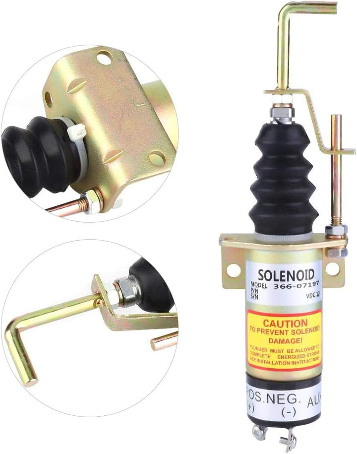 Kraftstoff Absperr Magnetventil, 366-07197 SA-3405T Elektrisches Magnetventil für Elektrischen Gener