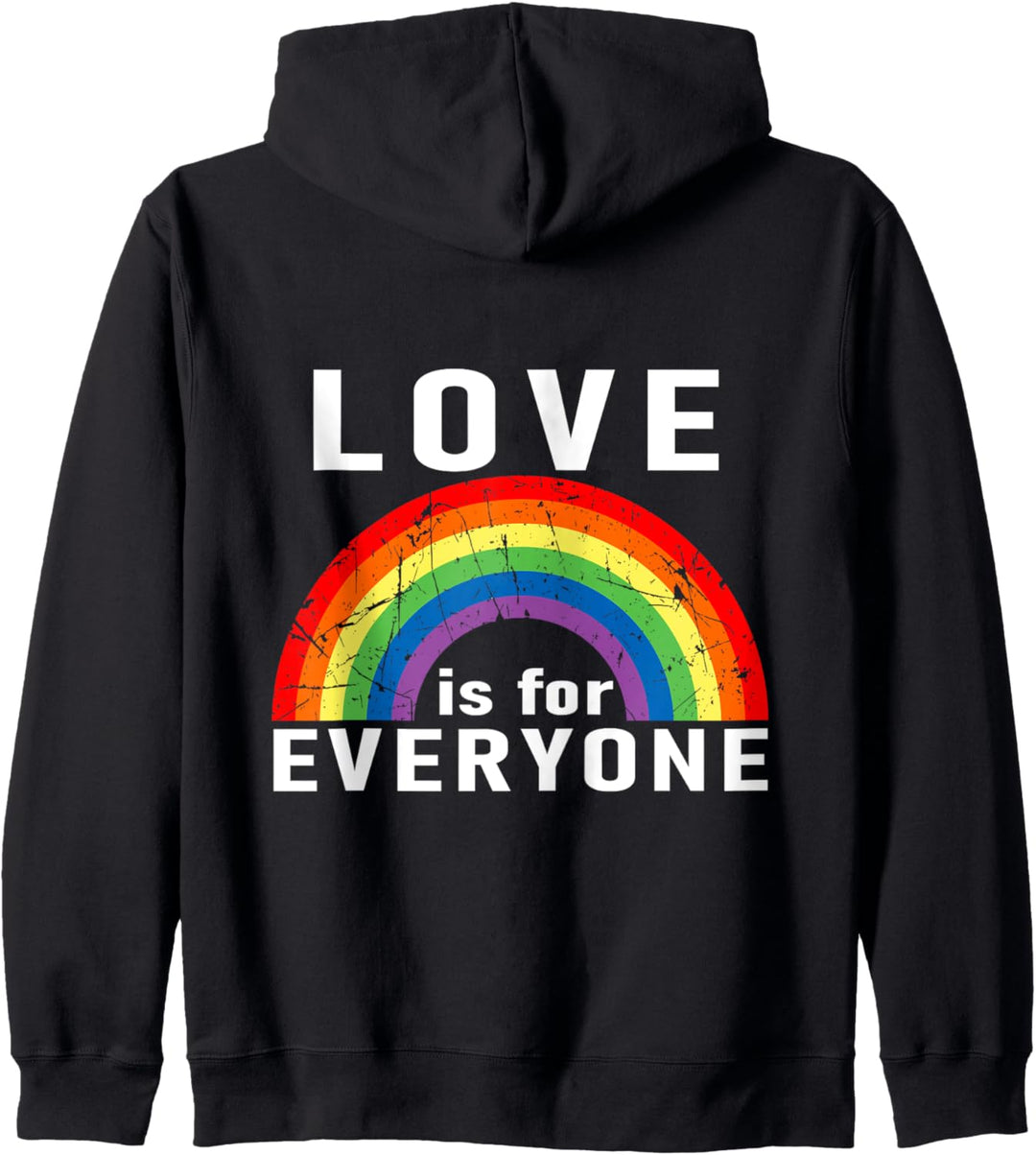 Liebe ist für alle!! LGBTQ Regenbogen Design Kapuzenjacke