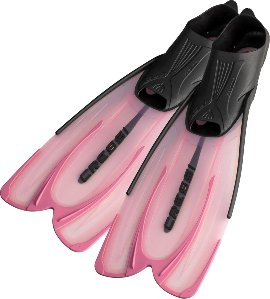 Cressi Agua Premium Flossen Self Adjusting zum Tauchen, Apnoe, Schnorcheln und Schwimmen Rosa 33/34