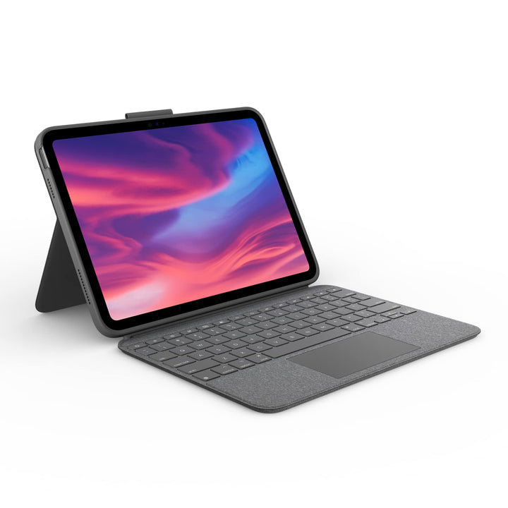 Logitech Combo Touch Case mit abnehmbarer Tastatur für iPad (10. Generation), grosses Trackpad, hint