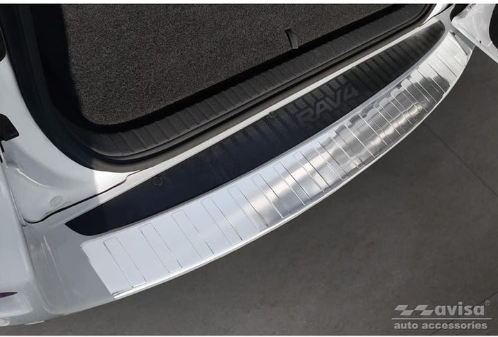 Avisa Edelstahl Heckstossstangenschutz kompatibel mit Toyota RAV-4 III 2005-2008 & FL 2008-2012 'Rib