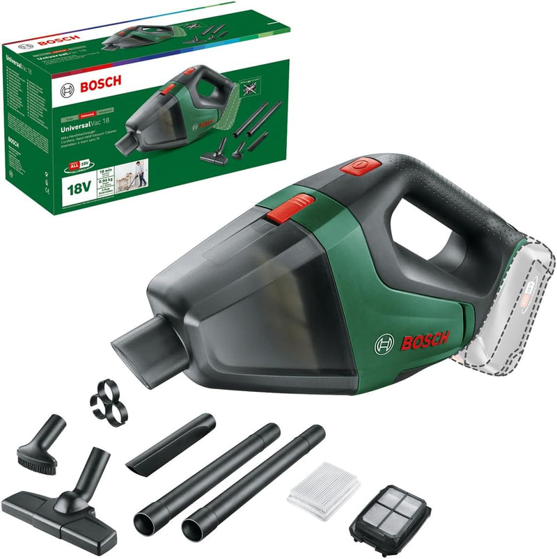 Bosch Akku Staubsauger UniversalVac 18 (ohne Akku, 18 Volt Sytem, im Karton) UniversalVac 18V I ohne