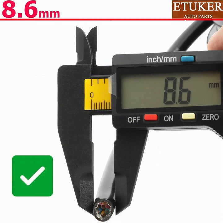 7×0.5mm²+1×1.mm² Elektrischer Draht Kabel 8 adrig 5M Kupferkabel Fahrzeugkabel 8 polig Verlängerungs