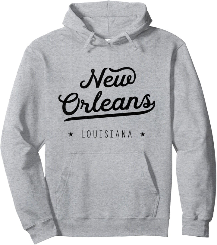 Retro American New Orleans Louisiana Pride Classic USA Pullover Hoodie