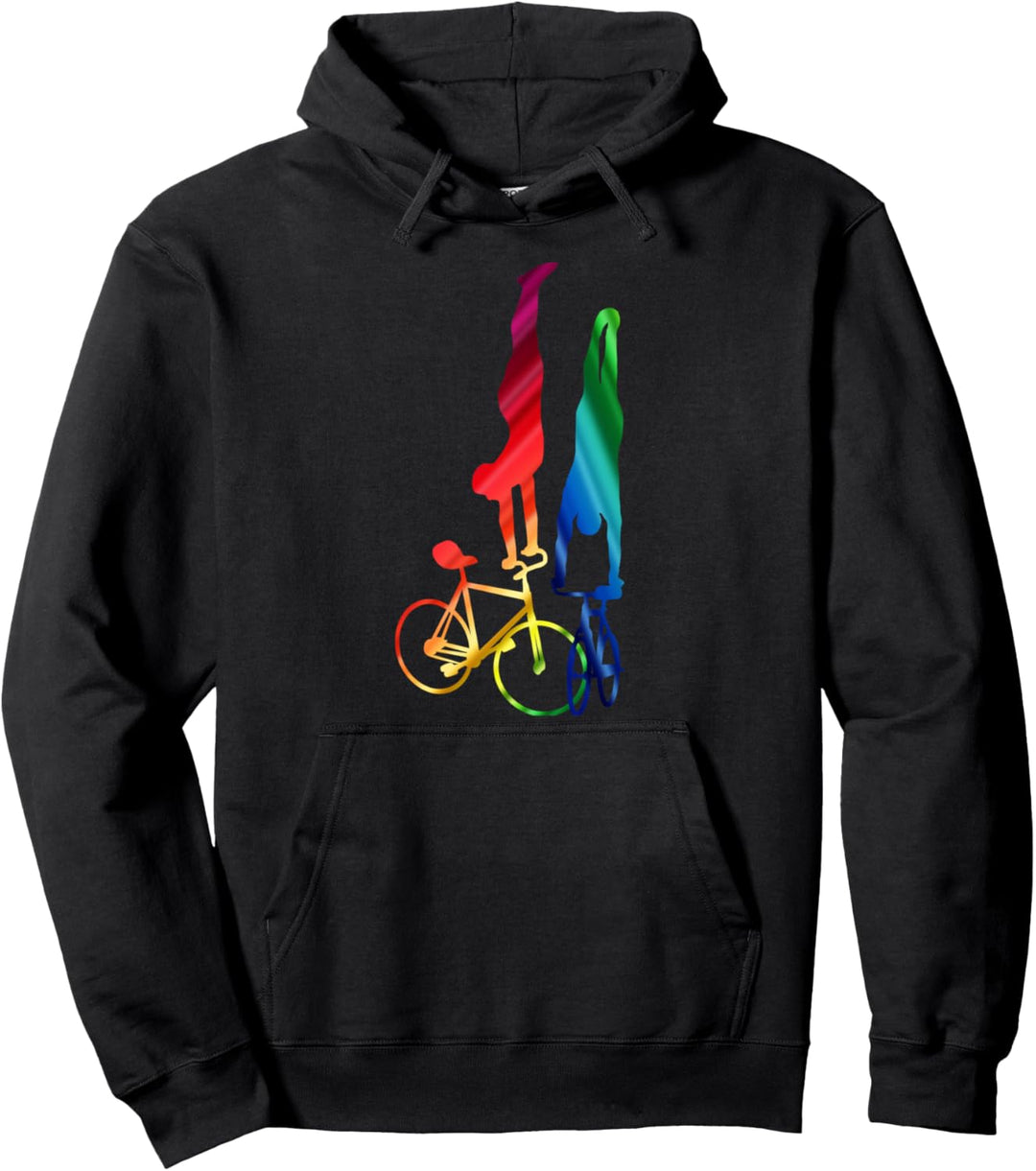 Kunstrad, Artistic Cycling, Kunstradfahren, Regenbogen Pullover Hoodie