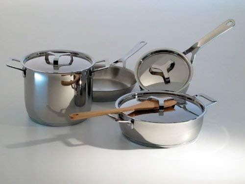 Alessi "POTS & PANS" Deckel aus Edelstahl 2.5 x 16.8 x 10.5 cm Silber, 2.5 x 16.8 x 10.5 cm Silber