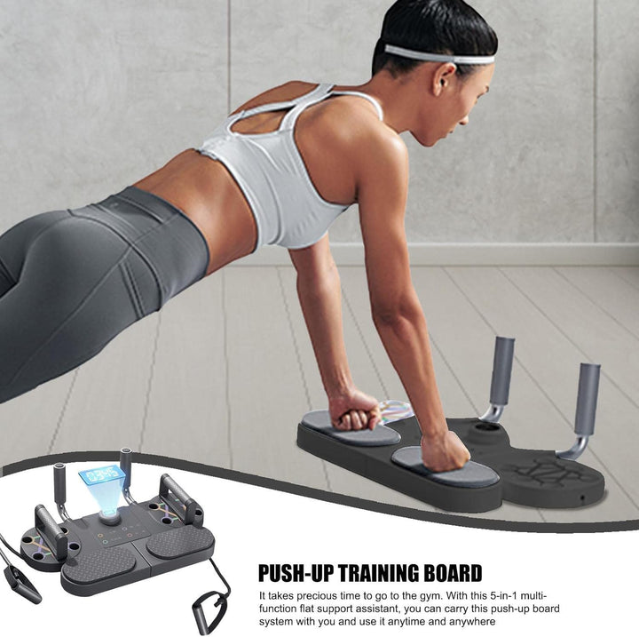 Push-up-Stange - 5-in-1-Multifunktions-Krafttrainingsgerät | Tragbare, multifunktionale, Faltbare Li