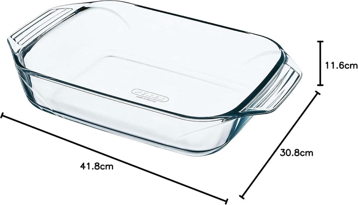 Pyrex 8023510, Set aus 3 Auflaufformen aus Glas – Borosilikatglas