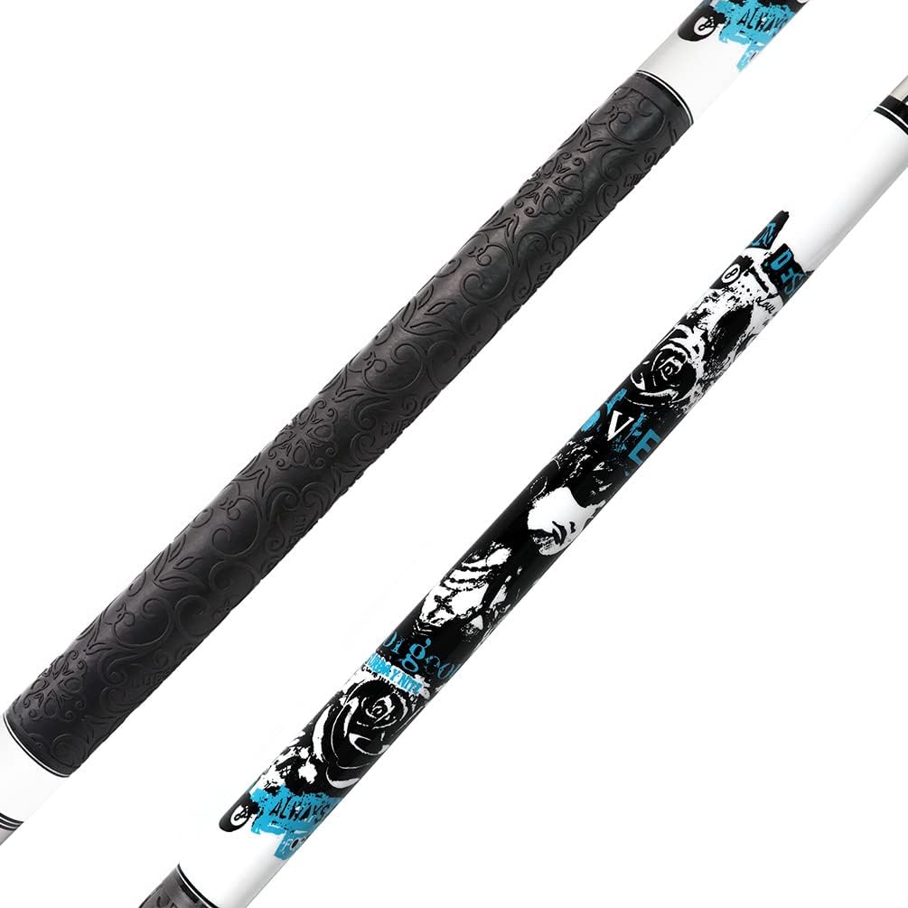 CUESOUL Gorgeous 58inches 19oz Pool Quee Stick, 13mm Spitze Weiss, Weiß