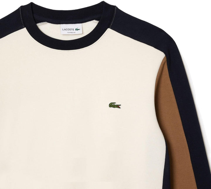 Lacoste Herren Sweatshirt SH1299, Männer Pullover,sportlicher Sweater M Lapland/Cookie-abysm (Ri2),
