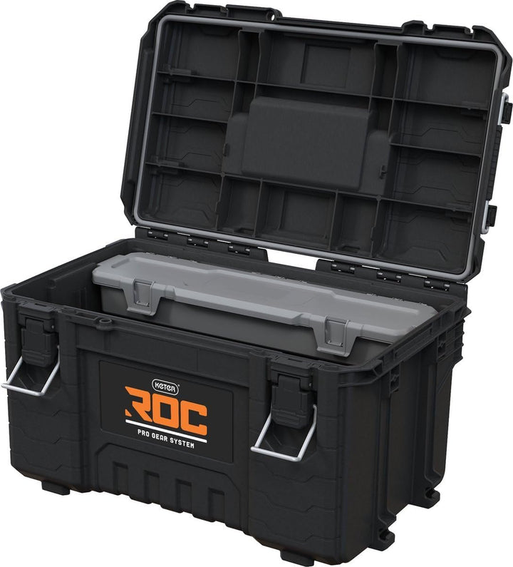 Keter ROC Pro Gear Werkzeugkoffer, robust, Schwarz/Grau