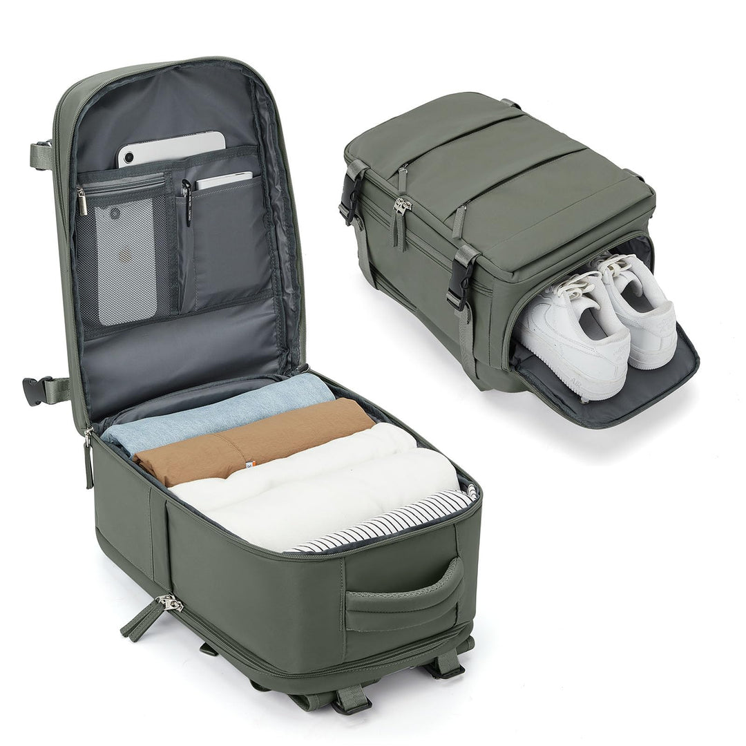 BJLFS Vakuum Rucksack Ryanair Handgepäck 40x20x25 Flugzeug Tasche Airbag mit Vakuumsystem Klein Reis