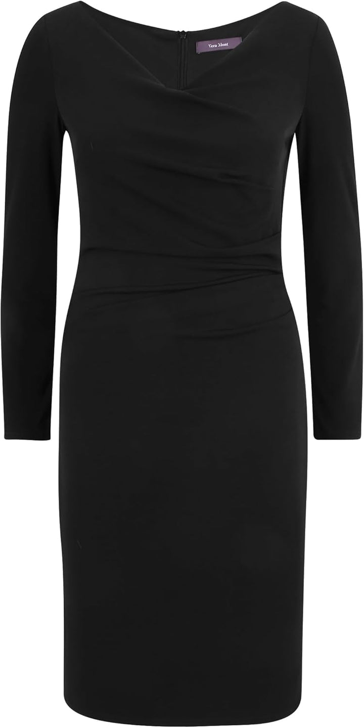 Vera Mont Damen Kleid 36 Schwarz, 36 Schwarz