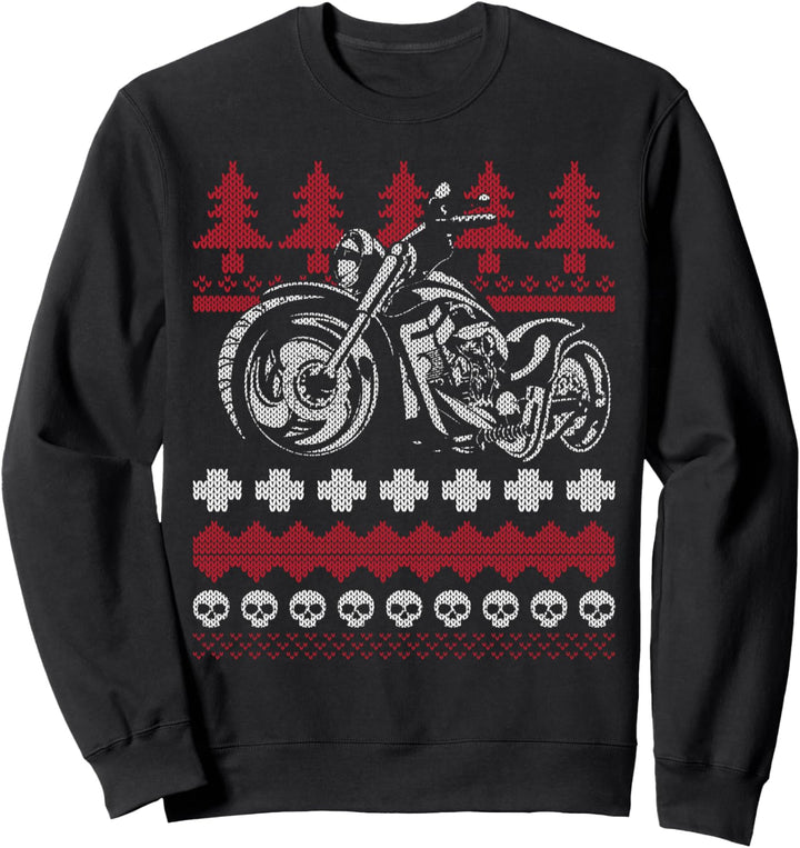 Weihnachten Motorrad Geschenk Biker hässliche Weihnachten Sweatshirt