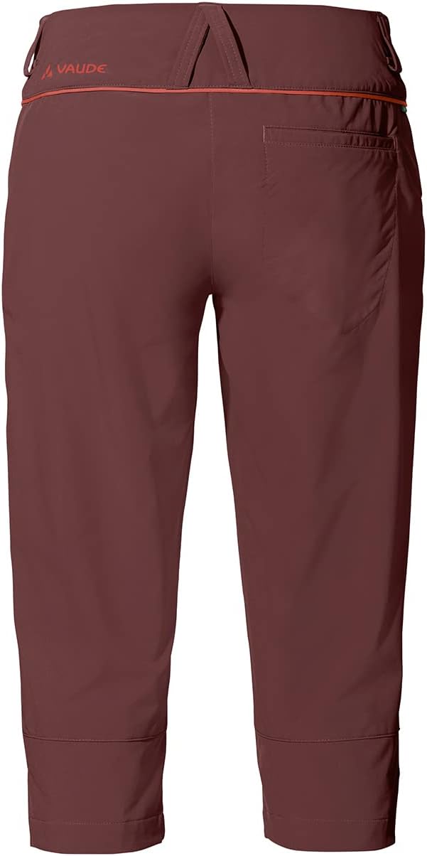 VAUDE Damen Hose Women's Skomer Capri 38 Dark Cherry, 38 Dark Cherry