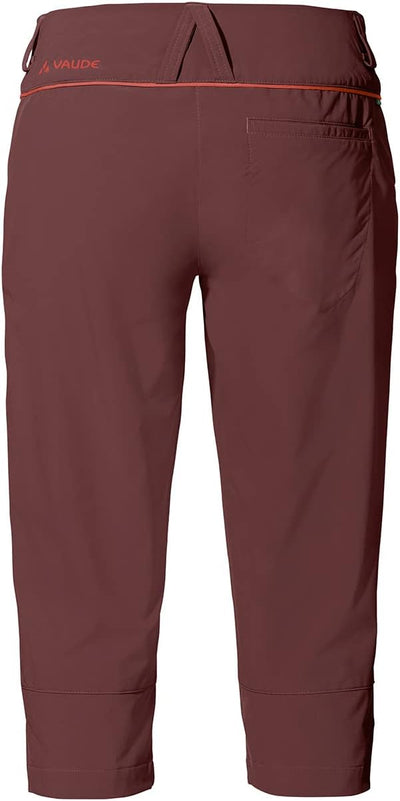 VAUDE Damen Hose Women's Skomer Capri 34 Dark Cherry, 34 Dark Cherry