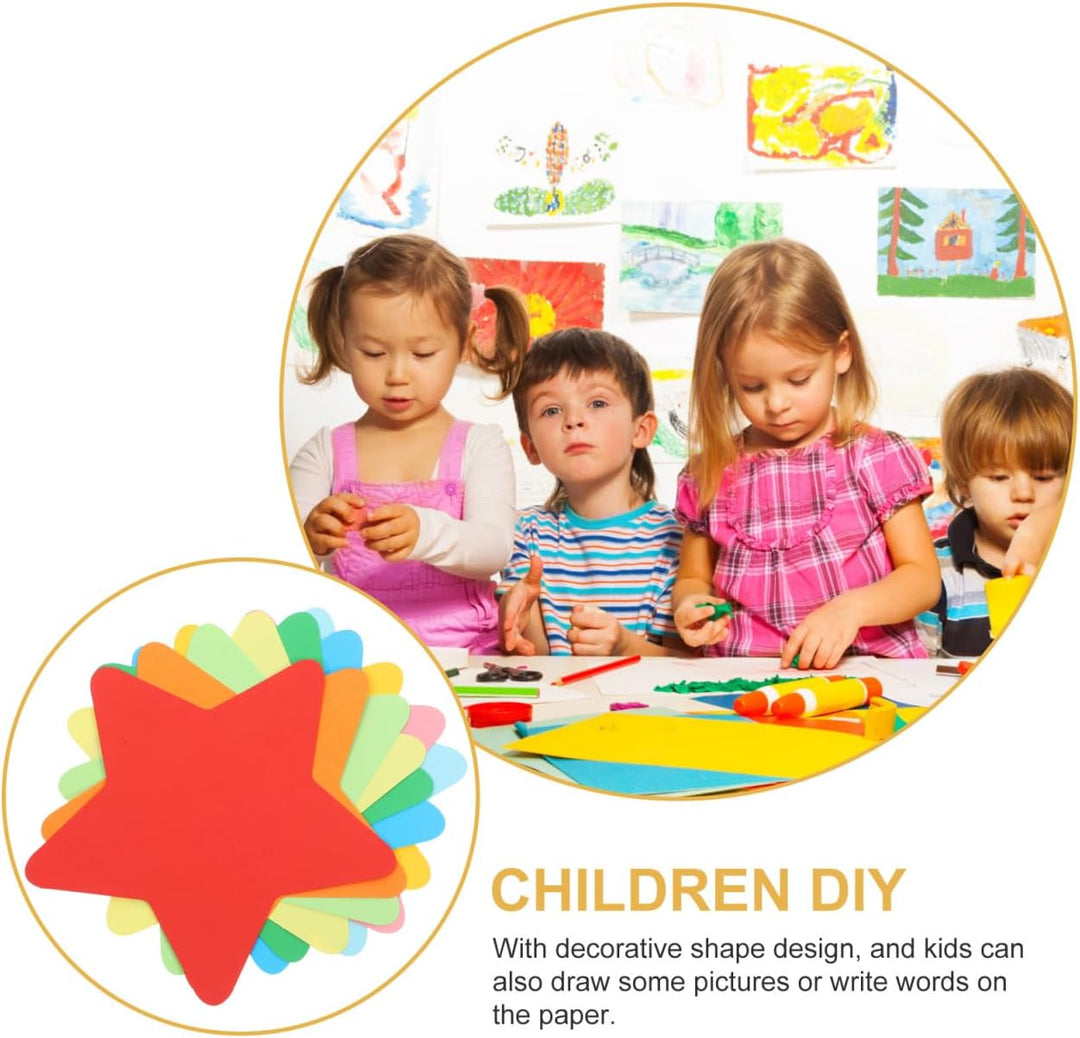 Bunte Papierausschnitt Sterne 90 Stück 15x15cm Papierdeko Für Diy Bastelprojekte Kinderzimmer Pinnwa