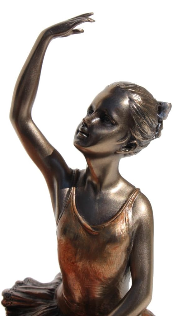 Ballerina – Warming Up Bronzefigur, 13 cm